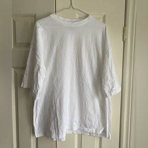 Topshop Oversized White Tee 100% Cotton